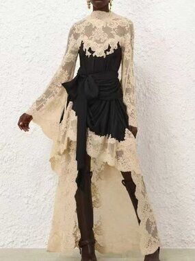 Zimmerman Tiered Long Sleeve Dress